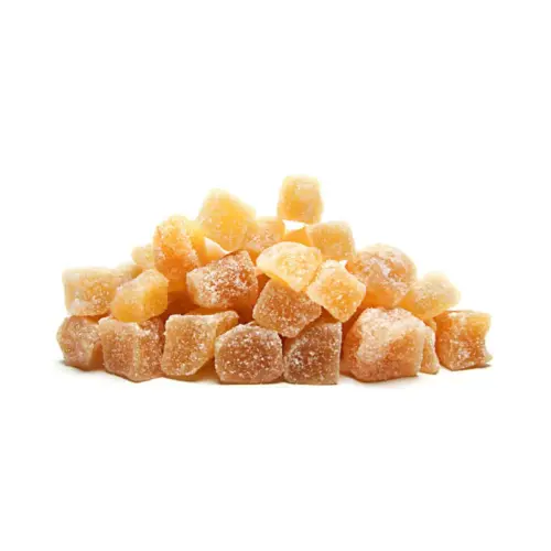 Dados de genjibre en cajas para la venta mayorista de alimentación.