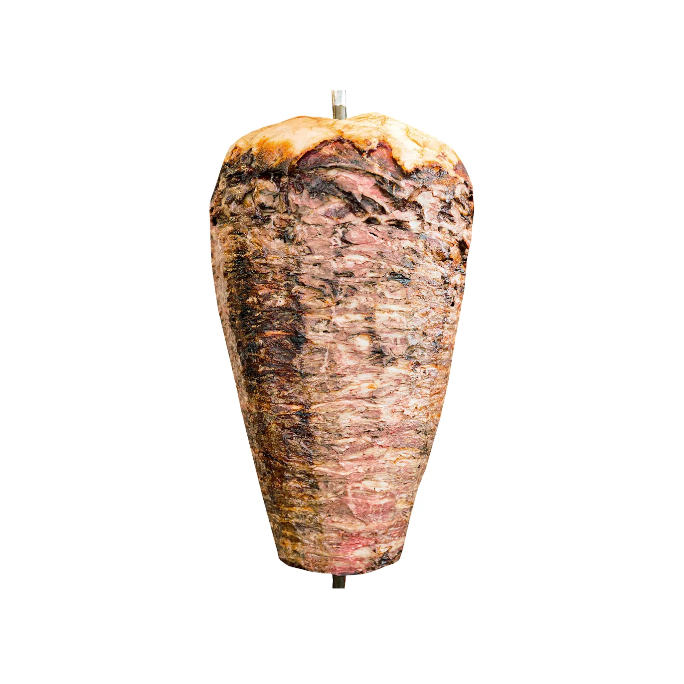 Kebab de pollo en rollos de diferentes tamaños para la venta de kebab al por mayor.