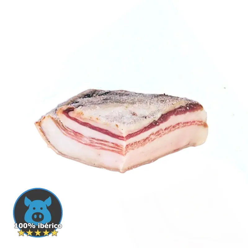 Tocino de cerdo ibérico para la venta de carne al por mayor.